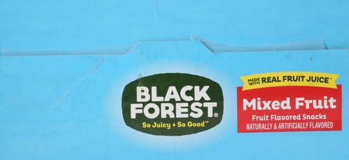 Black Forest Juicy Burst Fruit Snacks, Mixed Fruit Flavors, 0.8 Ounce Pouches (40 Count) (Pack of 2)