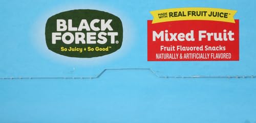 Black Forest Juicy Burst Fruit Snacks, Mixed Fruit Flavors, 0.8 Ounce Pouches (40 Count) (Pack of 2)