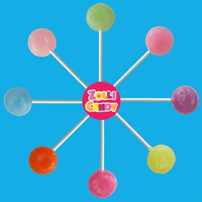 Zollipops Valentines with 22 Zolli Grams Fruit Assorted 5.2oz (Angel) - Spread Love with a Sweet and Dental-Friendly Valentine's Day Treat