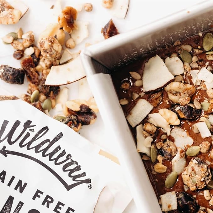 Wildway Keto Granola | Coconut Cashew | Grain-Free, Certified Gluten-Free Cereal | Vegan, Low Carb | No Sugar Added | Paleo-Friendly | Non-GMO Fruit & Nut Clusters | Nutrient-Rich Snack | 8 oz, 3 Pack