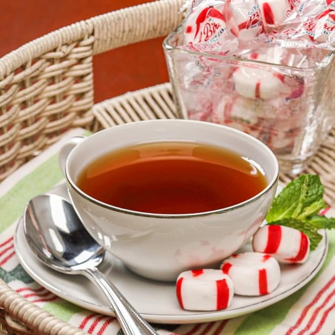 Red Bird Soft Peppermint Candy Mints, Bulk Candy Individually Wrapped, Clear Wrapper, 20 lb