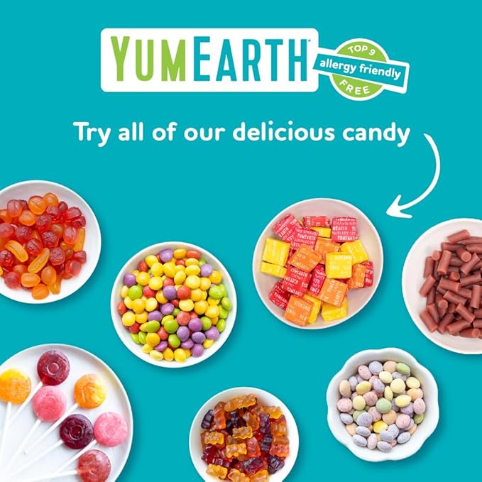 YumEarth Organic Chewys Fruit Flavored Chews, 5oz Sup, Allergy Friendly, Gluten Free, Non-GMO, Vegan, No Artificial Flavors or Dyes (Pack of 1)