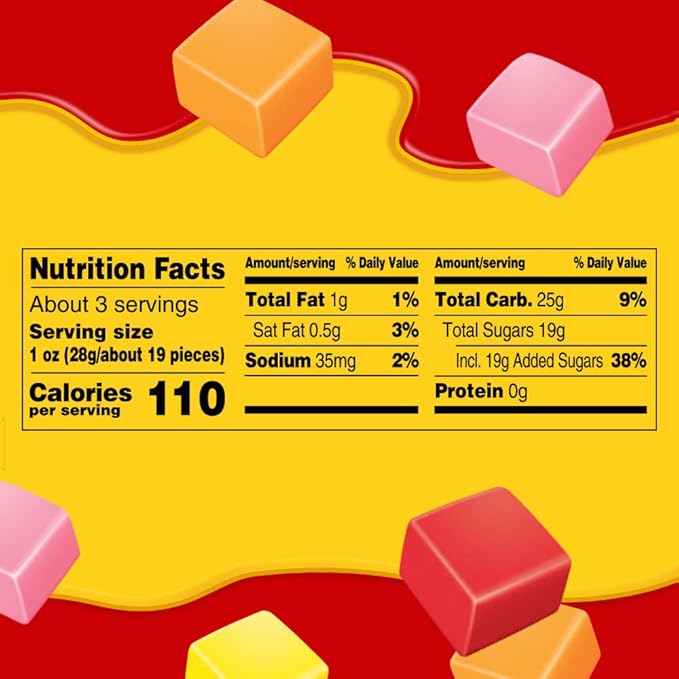 STARBURST Fruit Chews Candy - Original Minis, 8oz, Mini Candy, Bulk Box Pack of 8