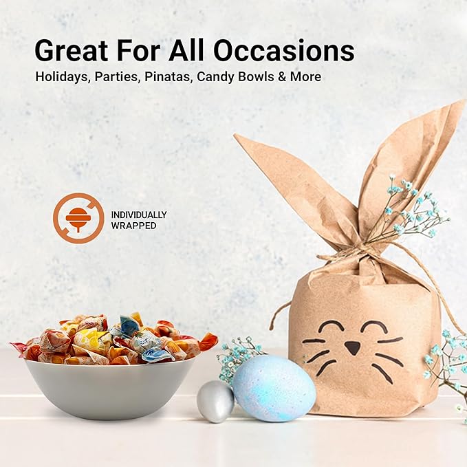 Fruit Filled Hard Candy - Assorted 2 Pounds Bulk Bag, Arcor Bon Bon Fruitfuls candy, Individually Wrapped Hard Candy