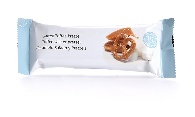 BalanceDiet™ | Protein Bar | 15g of Protein | Low Carb | 7 Bar Box (Salted Toffee Pretzel)
