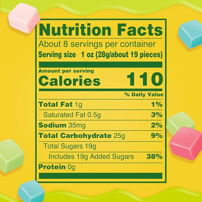 STARBURST Fruit Chews Candy - Minis Sours, 8oz (Pack of 8) - Delicious Mini Candy, Sour Candy Bulk