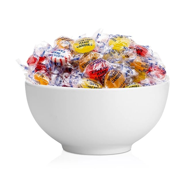 Sugar-Free Hard Candy Assortment - 1 Pound Pack (About 80 Count) - Lemon, Butterscotch, Peppermint, Cinnamon
