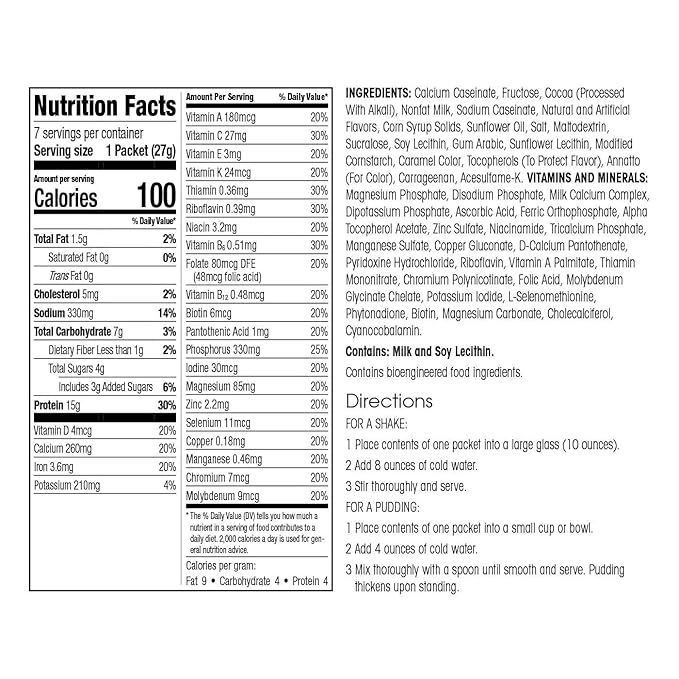 WonderSlim Meal Replacement Shake, Chocolate Cream, 15g Protein, 24 Vitamins & Minerals, Gluten Free (7ct)