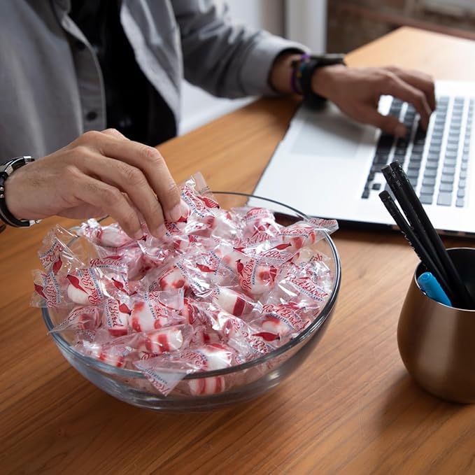 Red Bird Soft Peppermint Candy Mints, Bulk Candy Individually Wrapped, Branded Wrapper, 1000 ct