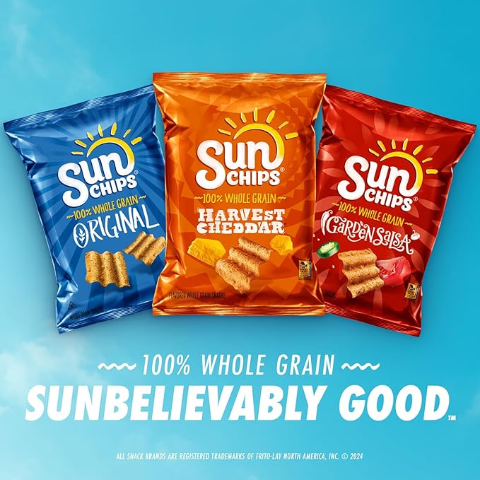 SunChips Original Multigrain Snacks, 1 Ounce (Pack of 104)
