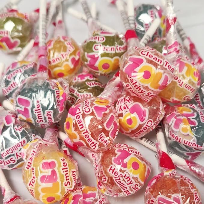 Zollipops Ball Popz 60ct Tub - Assorted Flavors, Sugar-Free, Dental-Friendly Lollipops for Guilt-Free and Flavorful Snacking