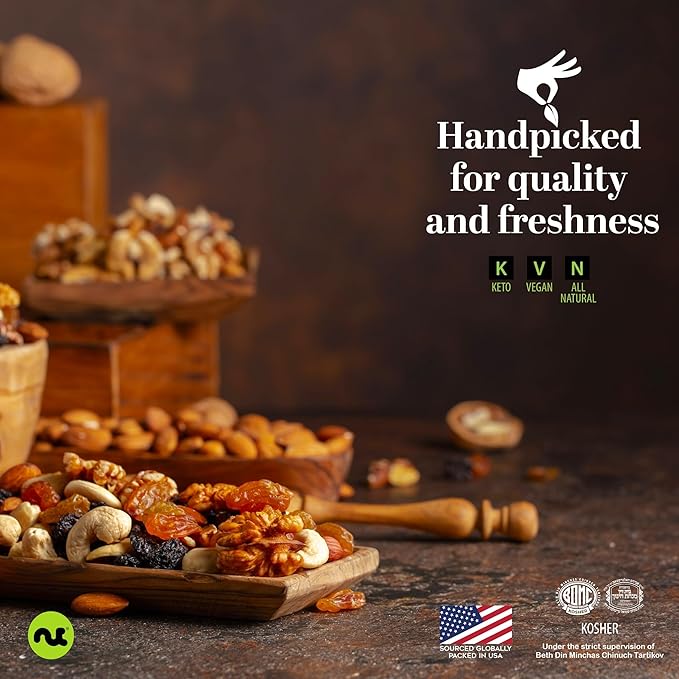 NUT CRAVINGS - Sun Dried Whole Cranberries, Lightly Sweetened (80oz, 5 LB) Bulk Dry Fruits Packed Fresh in Resealable Bag - Sweet Healthy Snack, Naturally Grown, Vegan, Kosher