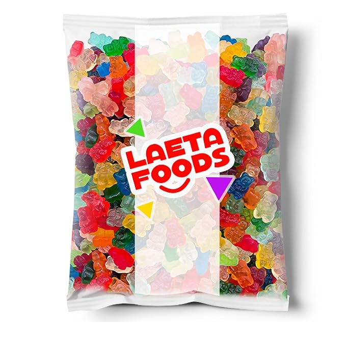 Bears Gummy Candy, Chewy Fruity Treat (1 Pound Bag)