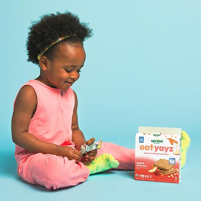 Sprout Organics, Toddler Snack Bars, Apple & Cinnamon, 5 Individual Bars 1 oz Each (6-boxes)