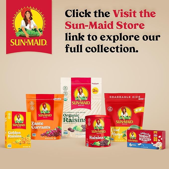 Sun-Maid Farmstand Reserve 24 Count Variety Pack - 0.8 oz Snack Bag – (12) Whole Dried Cranberries and (12) Dried Mixed Berries (Amazon Exclusive)
