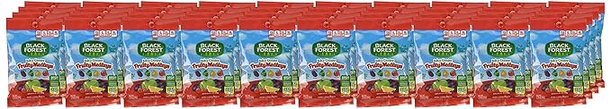 Black Forest Juicy Burst Fruit Snacks, Berry Medley, 0.8 Ounce Pouches (40 Count)