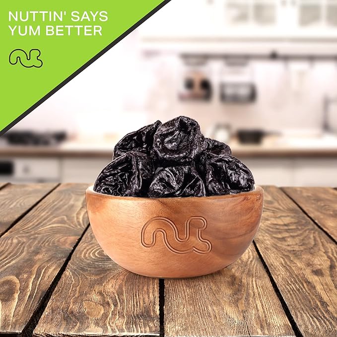 NUT CRAVINGS - Dried Prunes Pitted Unsweetened, Dry Plums No Sugar Added (32oz, 2 LB) Bulk Dry Fruits Packed Fresh in Resealable Bag - Sweet Healthy Snack, Naturally Grown, Vegan, Kosher