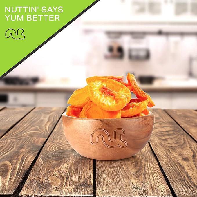 NUT CRAVINGS - Sun Dried California Peaches, No Sugar Added (80oz, 5 LB) Bulk Dry Fruits Packed Fresh in Resealable Bag - Sweet Healthy Snack, Naturally Grown, Vegan, Kosher
