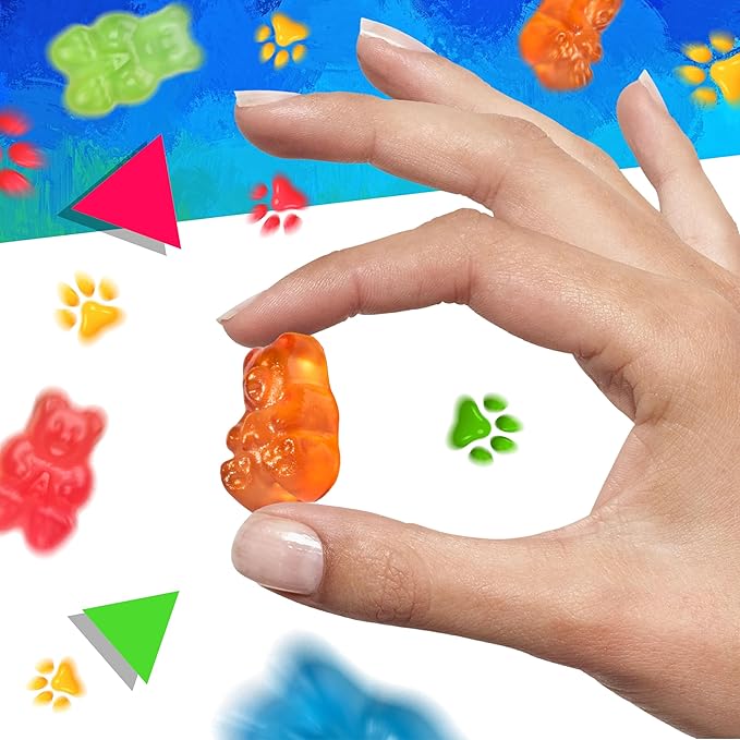 Bears Gummy Candy, Chewy Fruity Treat (1 Pound Bag)
