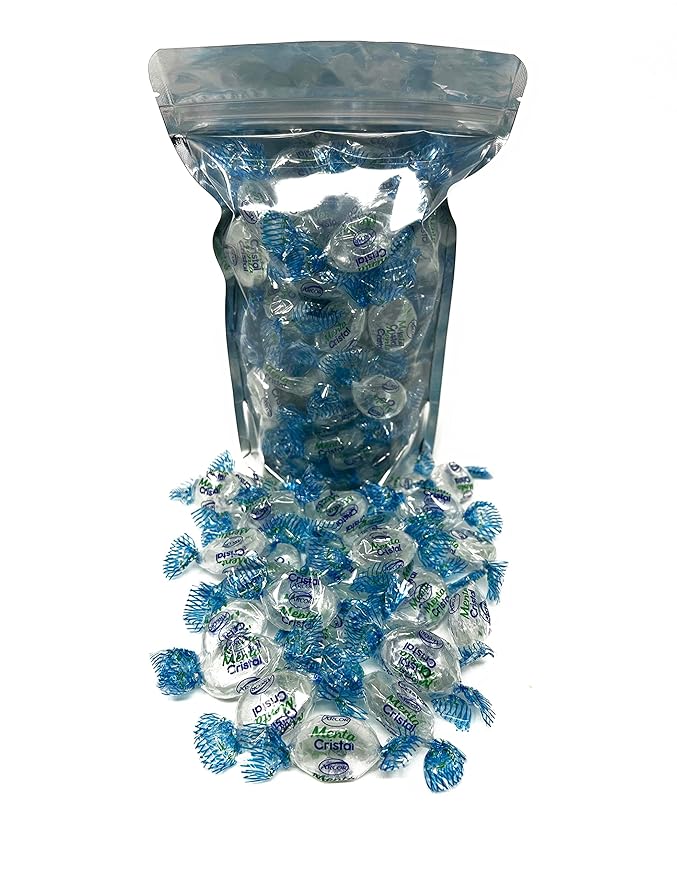 Crystal Clear Mints - 1 lbs - Clear Refreshing and Elegant After Dinner Mint Hard Candies - American Vintage Candy Snack Assortment - Individually Wrapped, 16 oz.