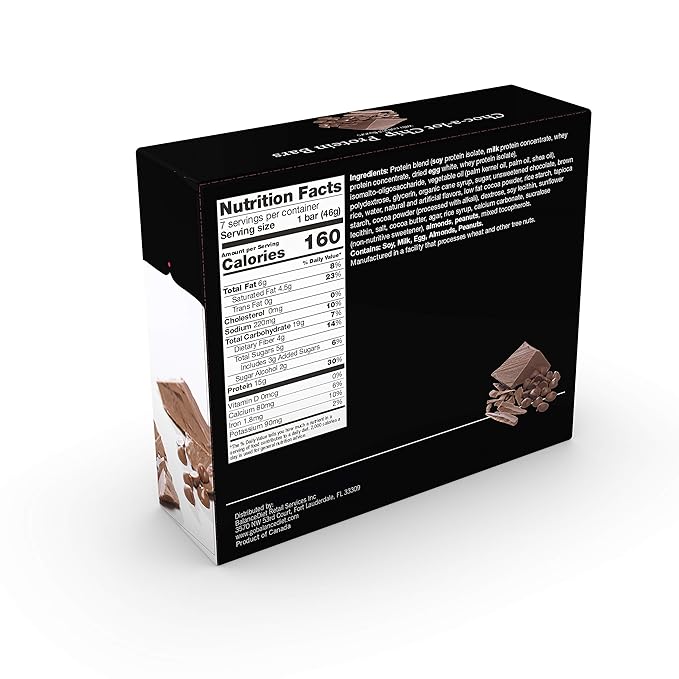 BalanceDiet™ | Protein Bar | 15g of Protein | Low Carb | 7 Bar Box (Choc-A-Lot Chip)