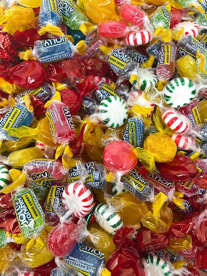 American Favorite Hard Candy Assorted Bulk Party Mix Ranchers And Old Fashioned Candies Individually Wrapped 12 Flavor Assortment Variety Pack 2 Lbs 150+pcs (32 Oz)