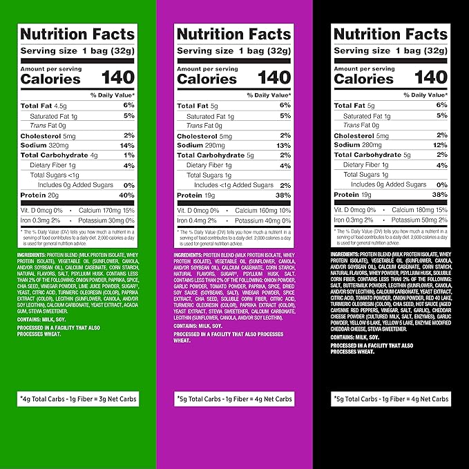 Quest Nutrition Tortilla Style Protein Chips, Spicy Variety Pack, Chili Lime, Hot & Spicy, & Spicy Sweet Chili, 12 Count (3 Each Flavor)
