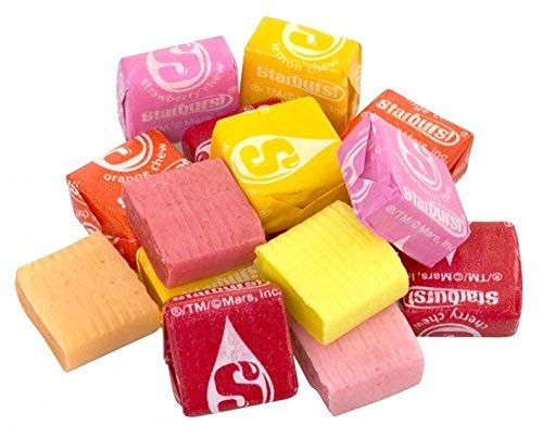 ASSORTIT X Starburst Collab Original Chewy Candy 3 Lbs Soft Chews Fruit Candies Bulk Family Fun Size Assortment Pack Individually Wrapped (48 Oz). (Individual Wrap Packaging Might Vary)