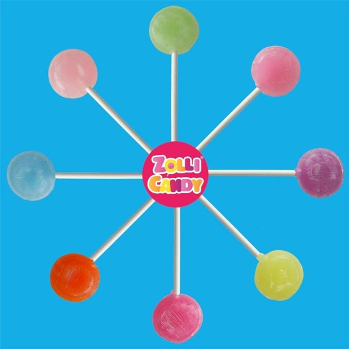 Zollipops Clean Teeth Lollipops, AntiCavity Sugar-Free Candy for a Healthy Smile - Great for Kids, Diabetics and Keto Diet, Natural Tropical Assorted Flavor, 17.64 lbs Bulk