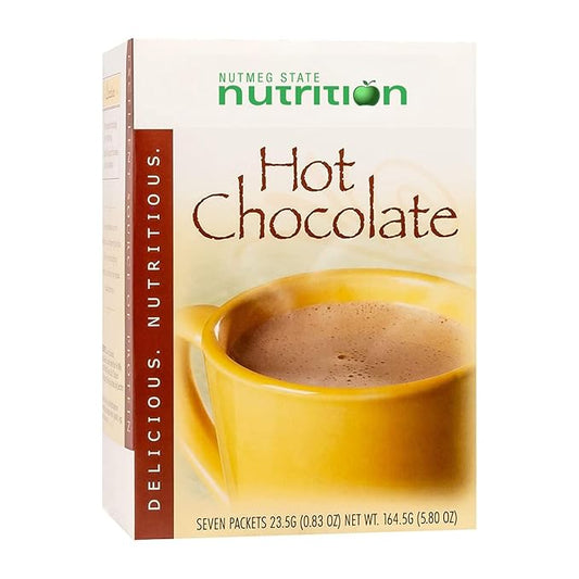 Nutmeg State Nutrition HealthyWise - High Protein Hot Cocoa - Instant Low Carb, Low Calorie Hot Chocolate Mix with 15g Protein, 7 Servings Per Pack (Classic)