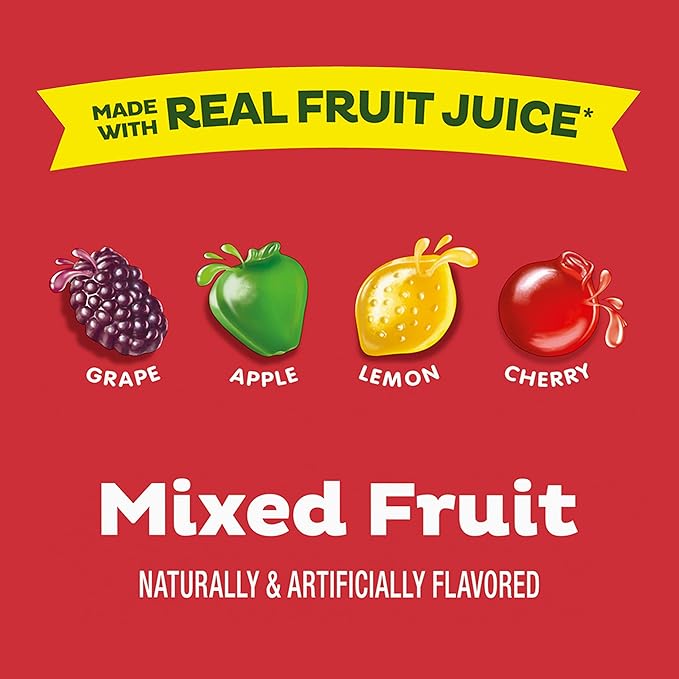 Black Forest Juicy Burst Fruit Snacks, Mixed Fruit Flavors, 0.8 Ounce Pouches (40 Count) (Pack of 2)
