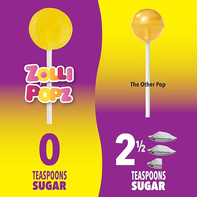 Zollipops Easter Fruit Assorted 5.2oz (Chick) - Celebrate Easter with Assorted Fruit Flavors in a Chick-Shaped Pack for a Dental-Friendly and Fun Treat