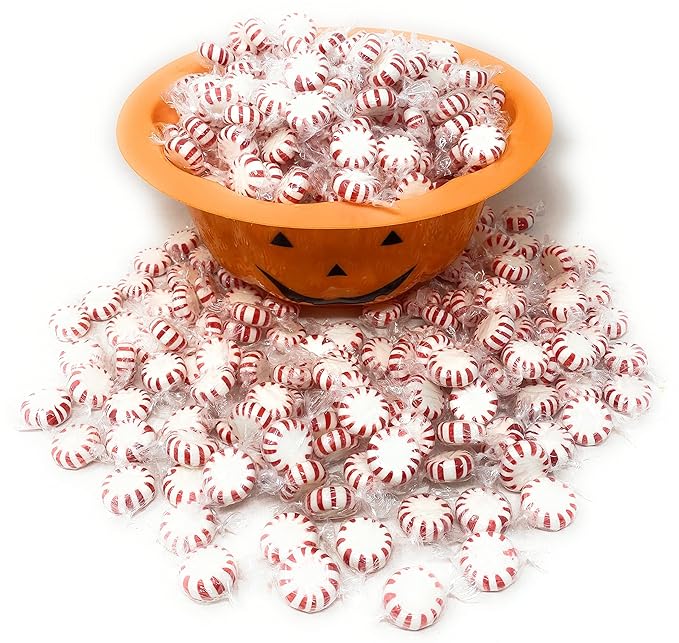 American Old Fashioned Peppermint Starlights Mints Hard Candy Discs Individually Wrapped Bulk 6 Lb's 450+ pcs (96-Oz)