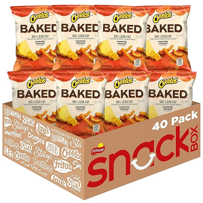 Baked, Cheetos Crunchy, 0.875 Ounce (Pack of 40)