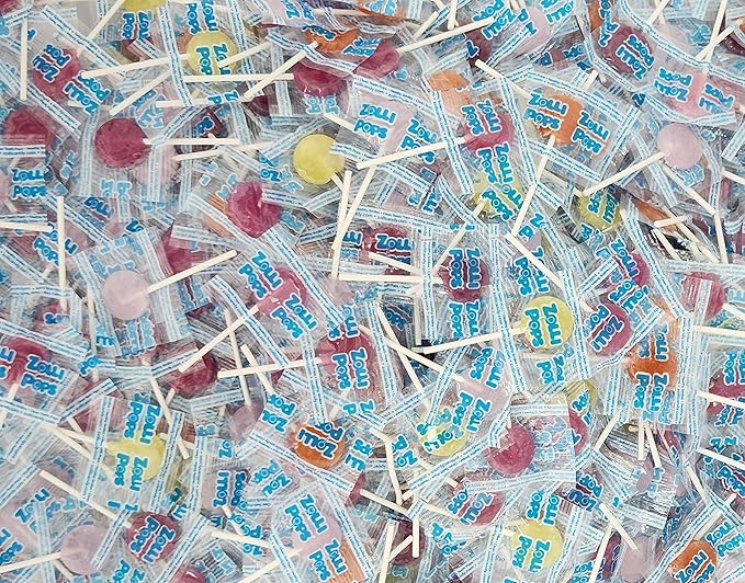 Zollipops Clean Teeth Lollipops, AntiCavity Sugar-Free Candy for a Healthy Smile - Great for Kids, Diabetics and Keto Diet, Original Assorted, Bulk 17.64 lbs